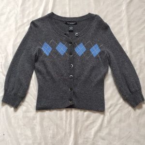 Cropped 3/4 sleeve Cashmere sweater